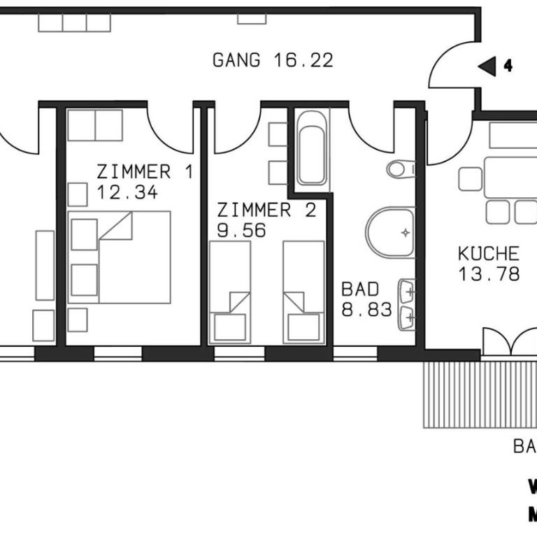 Georg Mayer Haus - Apartment 4 mit 2 Schlafzimmern - 6
