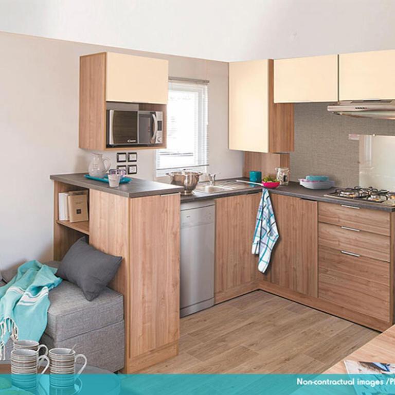 Camping Officiel Siblu le Montourey - Mobile Home 3 Chambres 8 Personnes « Bien-Être Signature » Avec Climatisation - 22