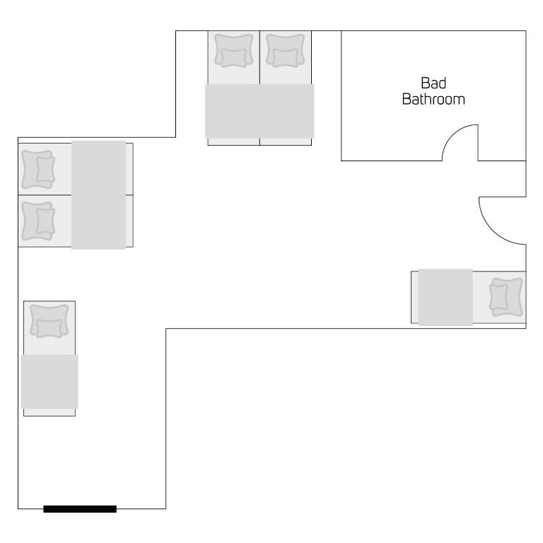 Brunnenhof City Center - Chambre 6 Lits - Côté Cour - 6