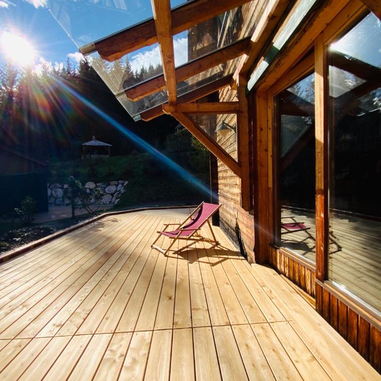 Zirbitz Hütte am Waldrand - Sauna, Kamin, Feuerstelle, Ausblick - Maison 3 Chambres - 2