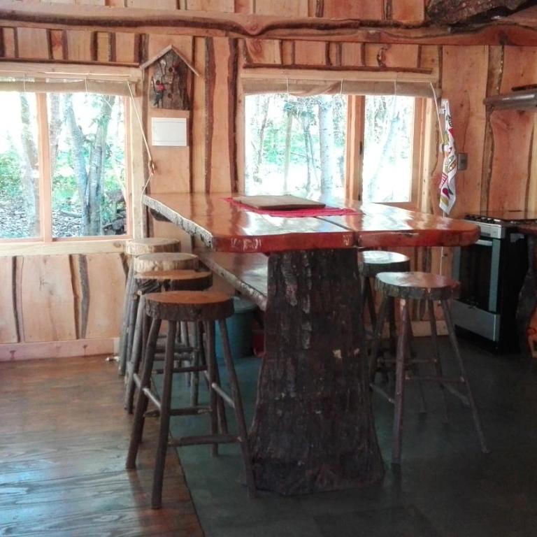 Wonderful rustic cottage with native logs, with river Trancura - Casa - 11