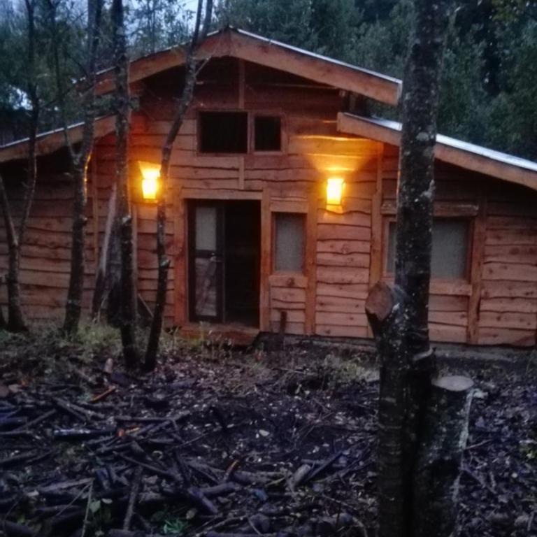 Cabaa rstica 2 maravillosa,con troncos nativos, con orilla de Ro Trancura - Vacation Home - 13