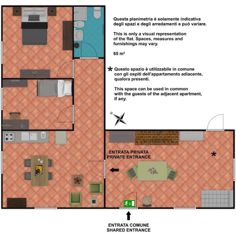 Agriturismo Poggiarellino - Montalcino - Appartamento con 2 Camere da Letto - 2