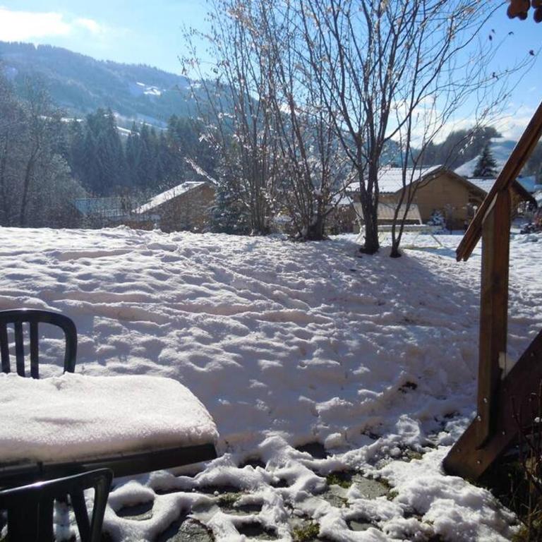 A4 km de Megève très joli studio avec jacuzzi ,vue sur les montagnes au calme - Studio - 33