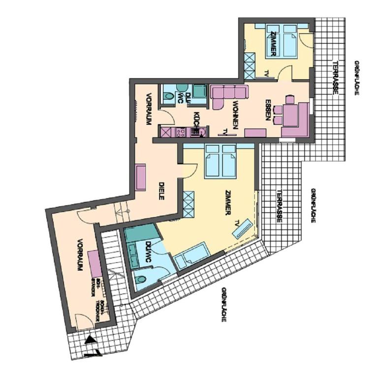 Apartments Fiechtl - Apartment mit 3 Schlafzimmern und Panoramablick - 19