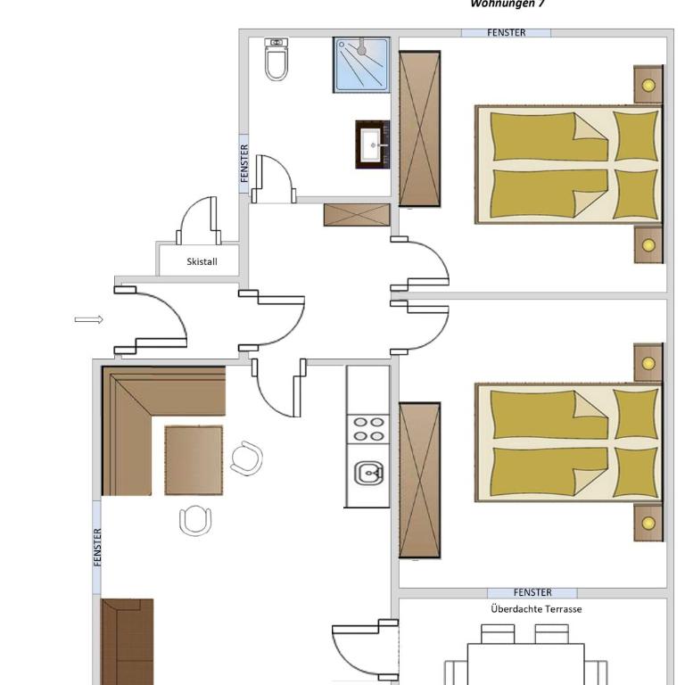 Ferienhäuser Tröster - Comfort Apartment mit zwei Schlafzimmern und Terrasse - 35