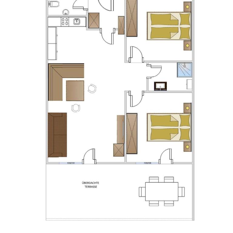 Ferienhäuser Tröster - Comfort Apartment mit zwei Schlafzimmern und Terrasse - 34