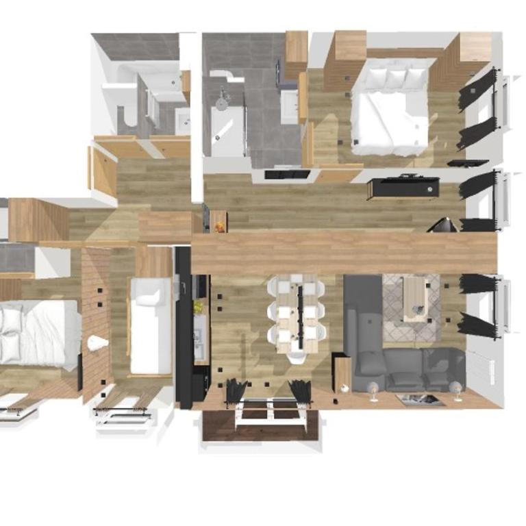 L'Etesy, pied des pistes et spa - Apartment mit 3 Schlafzimmern - 30