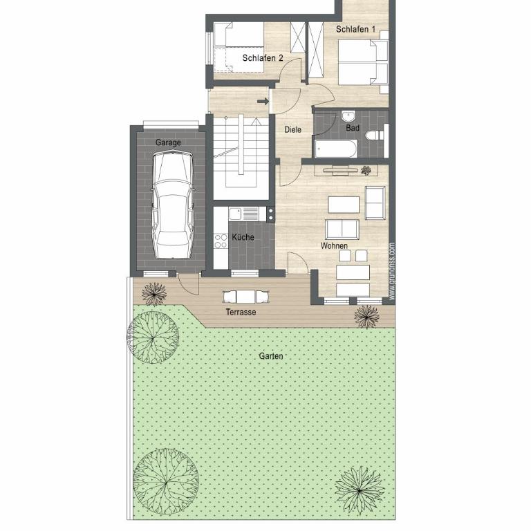 Apart M - Apartment mit 2 Schlafzimmern und Badezimmer - 17