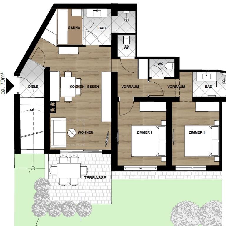 Appartement Alpenrot - Apartment mit Sauna - 19