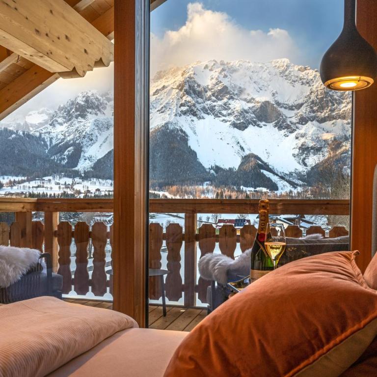 Alpin Residenz Dachsteinperle - Penthouse-Suite mit Bergblick und Kamin - 6