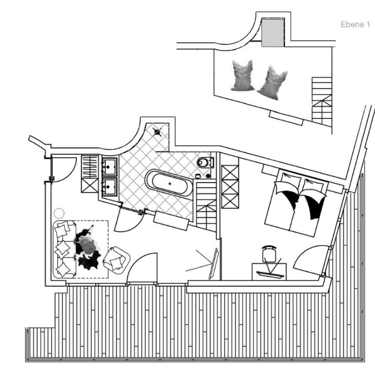 Alps Lodge - Suite Penthouse avec Terrasse - 1