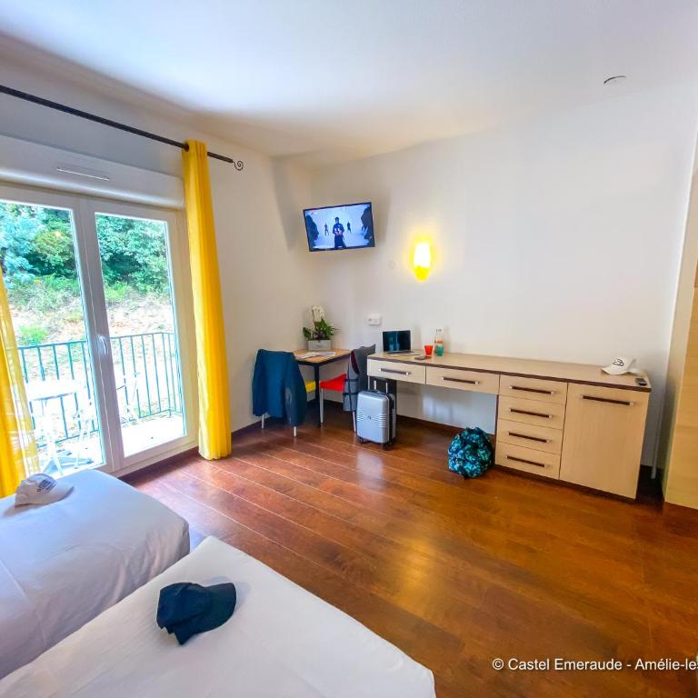 Appart'Hotel-Restaurant Castel Emeraude - Studio Lits Jumeaux Confort avec Balcon - 2