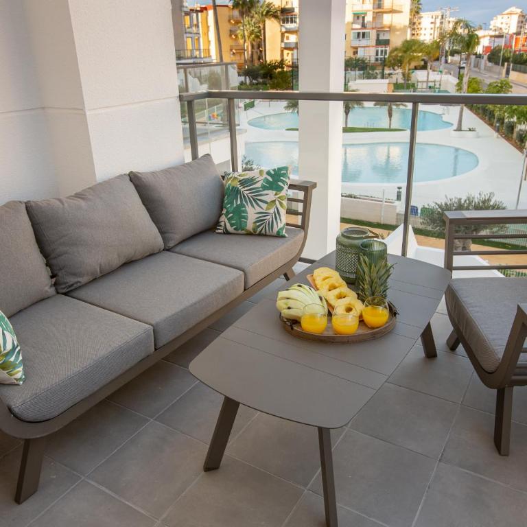 Sunny apartment in Denia with outdoor swimming pool and garage parking place included, 300m from the sandy beach - Apartamento de 3 dormitorios - 14