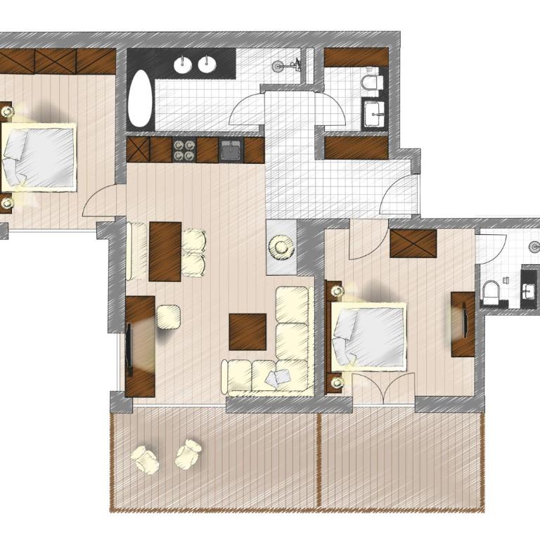 Chalet Hus Hörili - Apartment mit 2 Schlafzimmern - 5