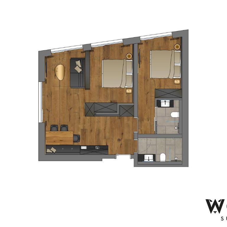 DER WOLF -Suiten - Apartment mit 2 Schlafzimmern - 2