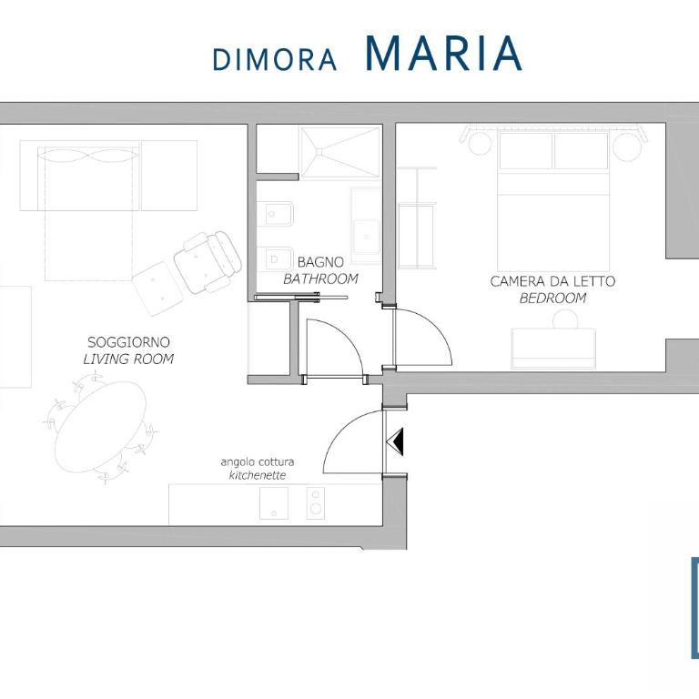 Le Porte Blu - Appartamento con 1 Camera da Letto - 3