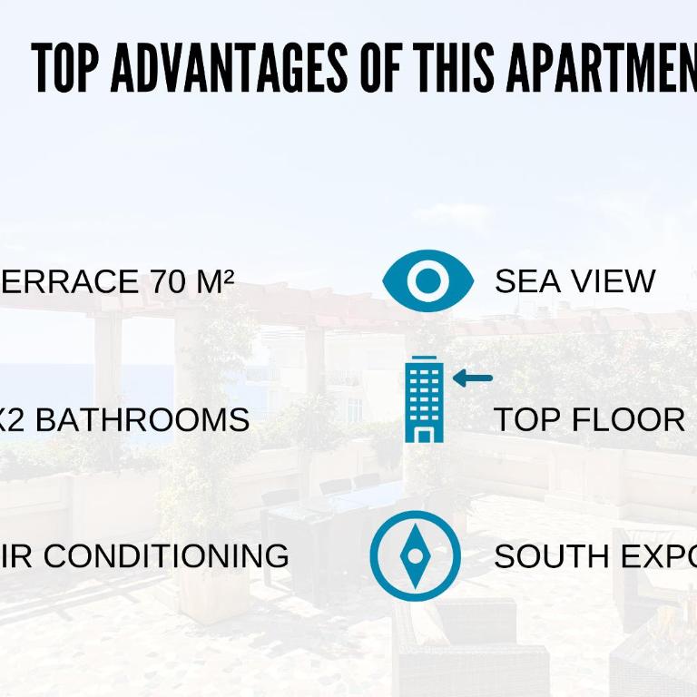 Nestor&Jeeves - SEA VIEW TERRACE PENTHOUSE - Exceptional terrace - Top floor - Penthouse - 4