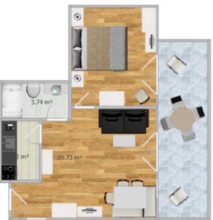 Residence Boutique Sonne - Appartamento con 1 Camera da Letto - 12