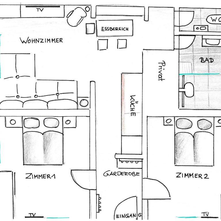 Landhaus Klara - Apartment mit 2 Schlafzimmern - 17