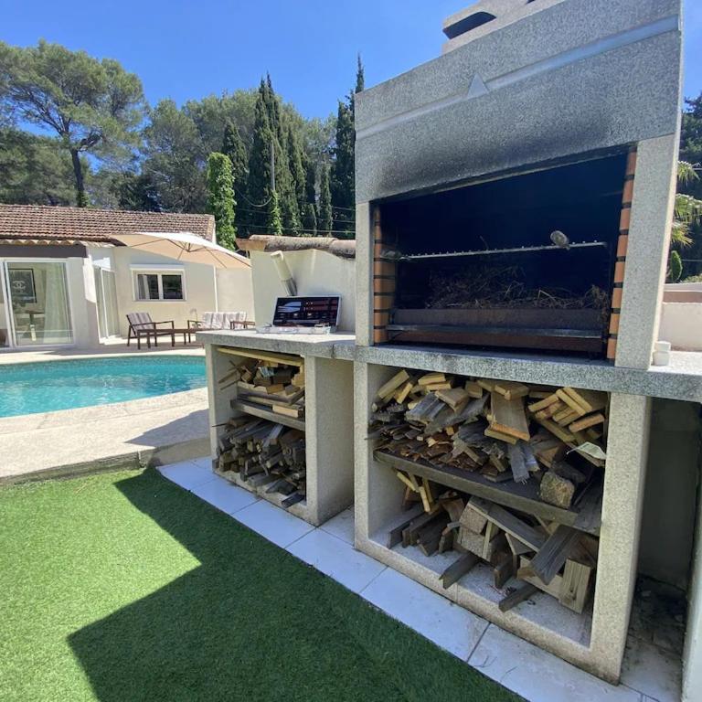 Villa Design Mougins - Pool House & Piscine sous les Palmiers - Villa 3 Chambres - 13