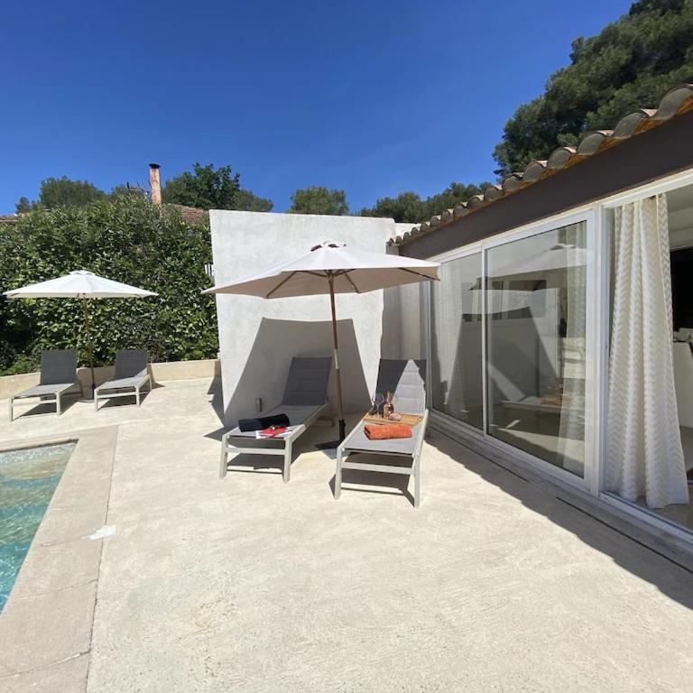 Villa Design Mougins - Pool House & Piscine sous les Palmiers - Villa 3 Chambres - 35