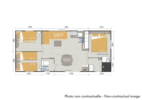 Camping Officiel Siblu Les Sables du Midi - Mobile Home 3 Chambres 8 Personnes « Bien-Être Signature » Avec Climatisation - 21