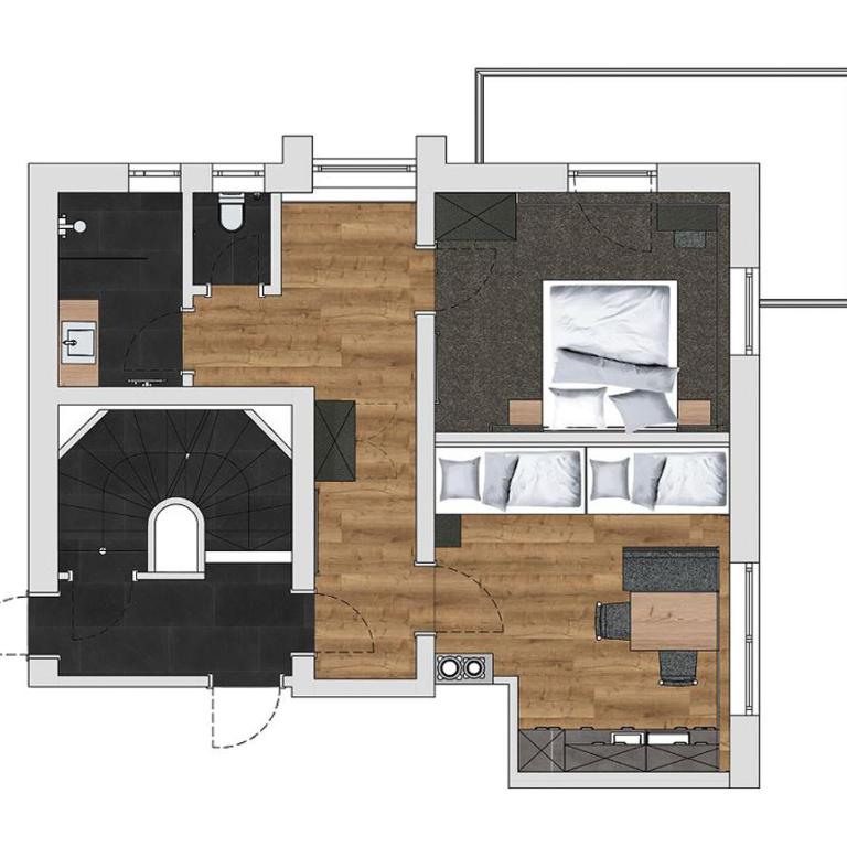 Augl‘s Hof - Apartment mit 1 Schlafzimmer und Balkon - 1