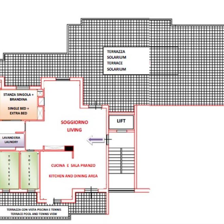 P4T Luxus Family 3 bedroom with Pool seasonal, tennis court and sauna - Appartamento con 3 Camere da Letto - 47