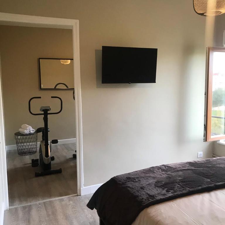 Confort - Nancy Centre - Chambre - Salle de sport - 45 m2 - Appartement 1 Chambre - 14
