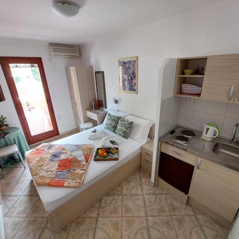 Apartmani Dalex - Studio s Bračnim Krevetom / Zasebnim Krevetima, Balkonom i Pogledom na Planinu - 3