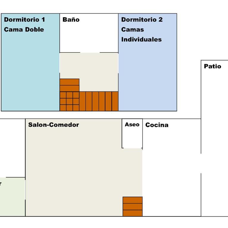 Townhouse, Adosado con Encanto -130 m2 - WiFi 600 Mb - Community Pool - Private patio - Two-Bedroom House - 7