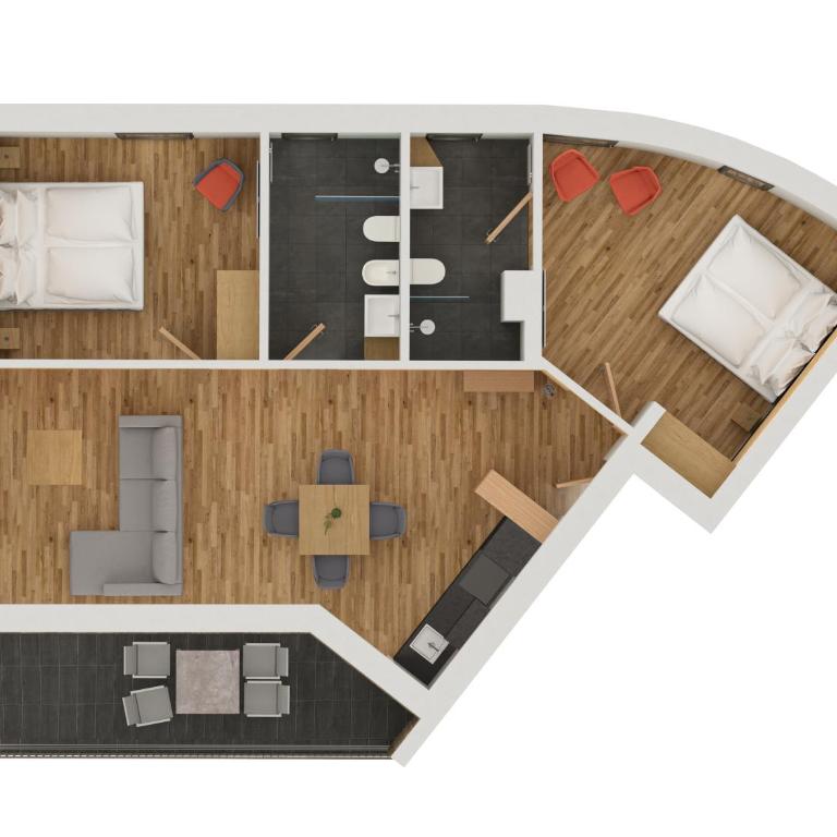 Chalet Insignis - Appartamento con Balcone - 8
