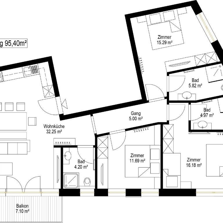 Arlalps Apart - Apartment mit 3 Schlafzimmern - 8