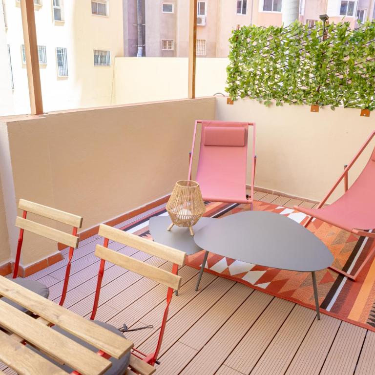 Teatro Suites Málaga PLAYA - Estudio con terraza - 1