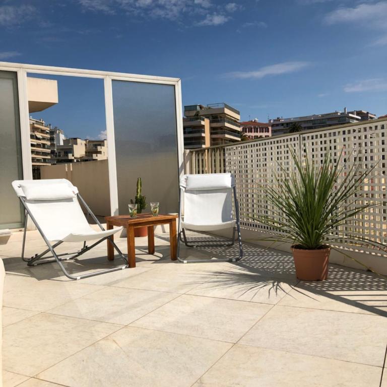 Esterel Terrasses, roof top front de mer, parking payant - Appartement 1 Chambre avec Terrasse - 5