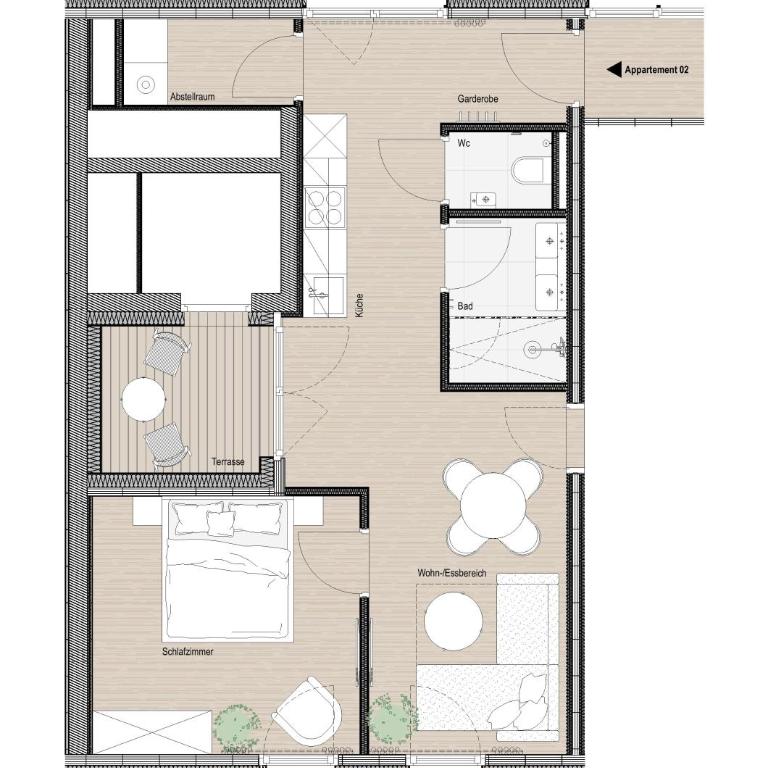 Apart Sport-Stock - Apartment mit 1 Schlafzimmer - 2