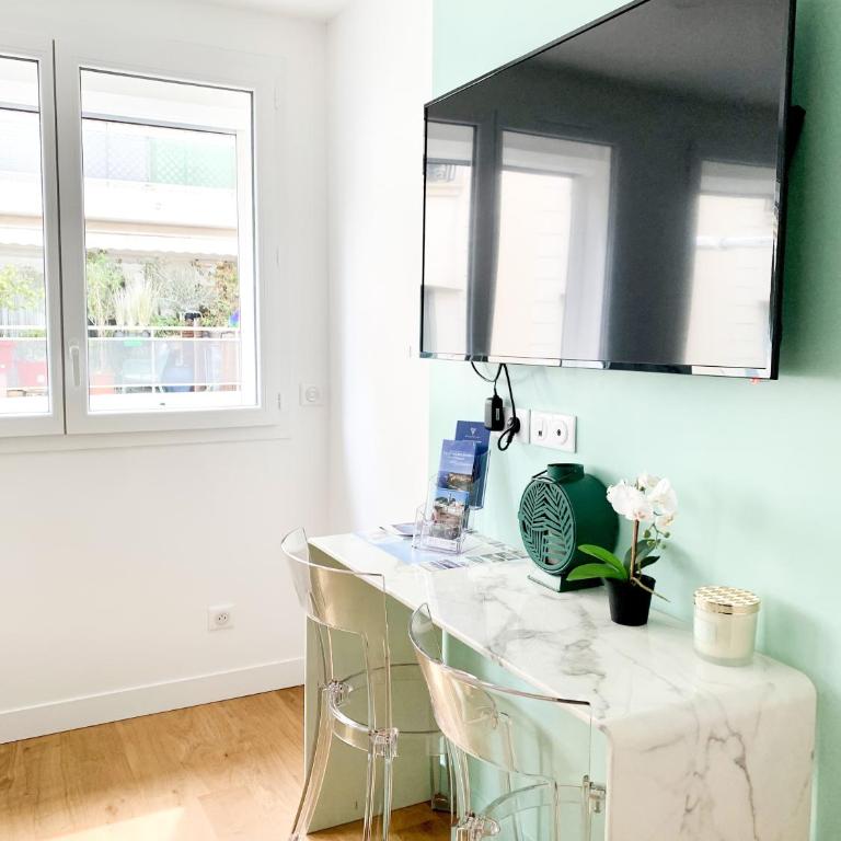 Superbe studio entièrement rénové - 50m croisette - Apartamento de 1 dormitorio - 14