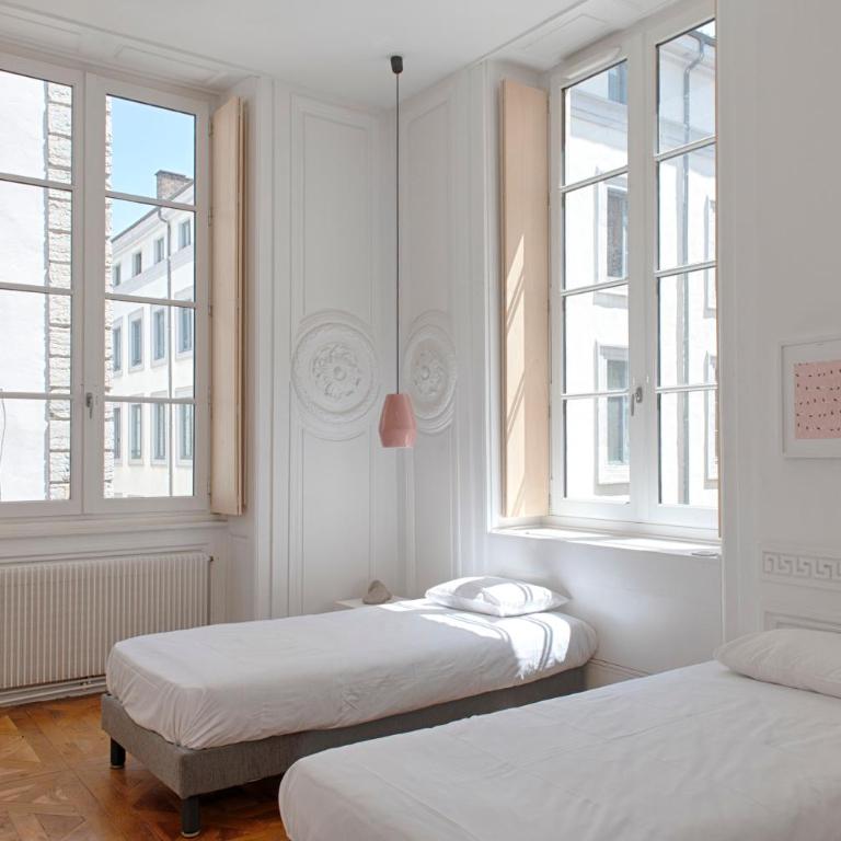 SLO Hostel Lyon les Pentes - Chambre Lits Jumeaux - 7