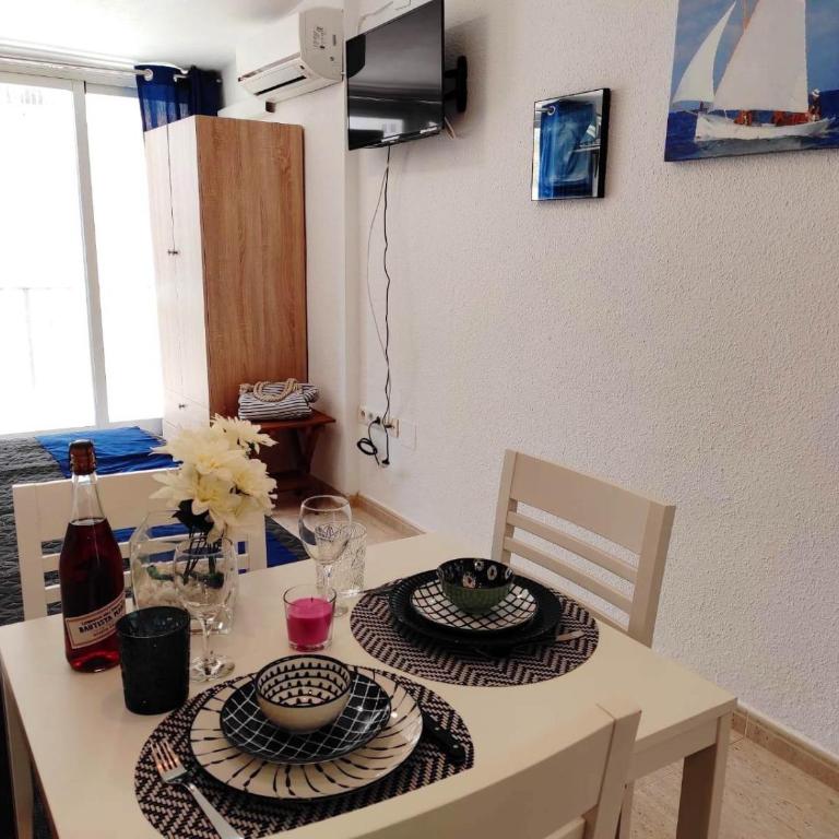 Calpe Miramar Studio 180m from Cala Calalga & 7 min from La Fossa Beach AC WiFi - Apartamento Estudio - 14