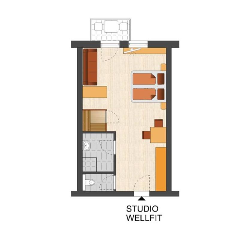 AlpenParks Hotel MONTANA - Studio mit Infrarotkabine - 6