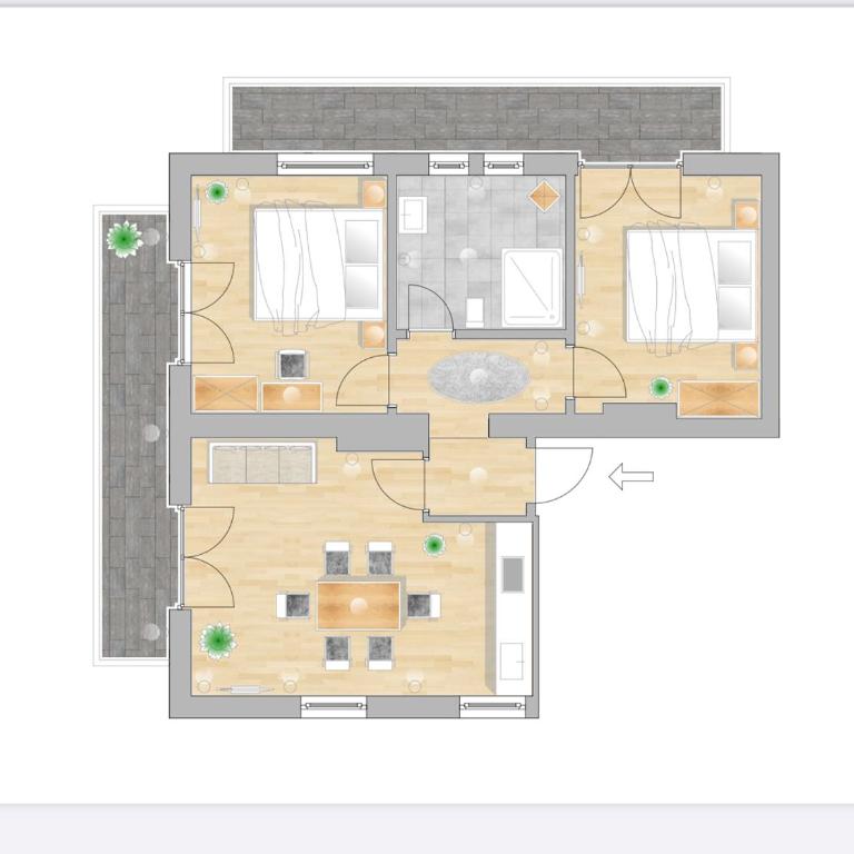 Appartements Steiger - Apartment mit 2 Schlafzimmern - 17