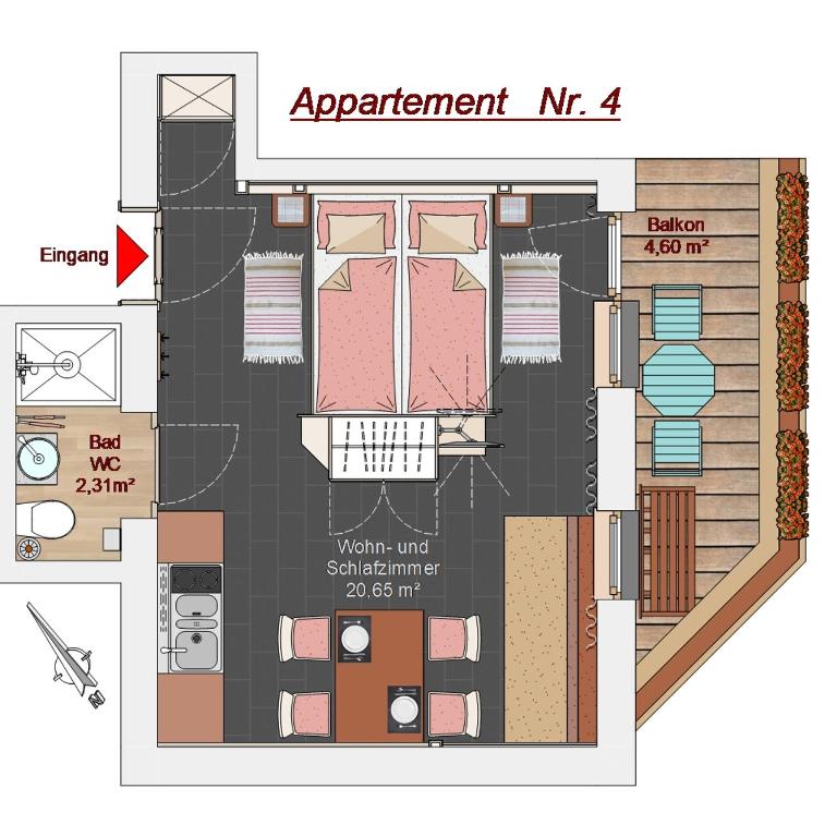 Haus Sonnleiten - Studio mit Bergblick - 1