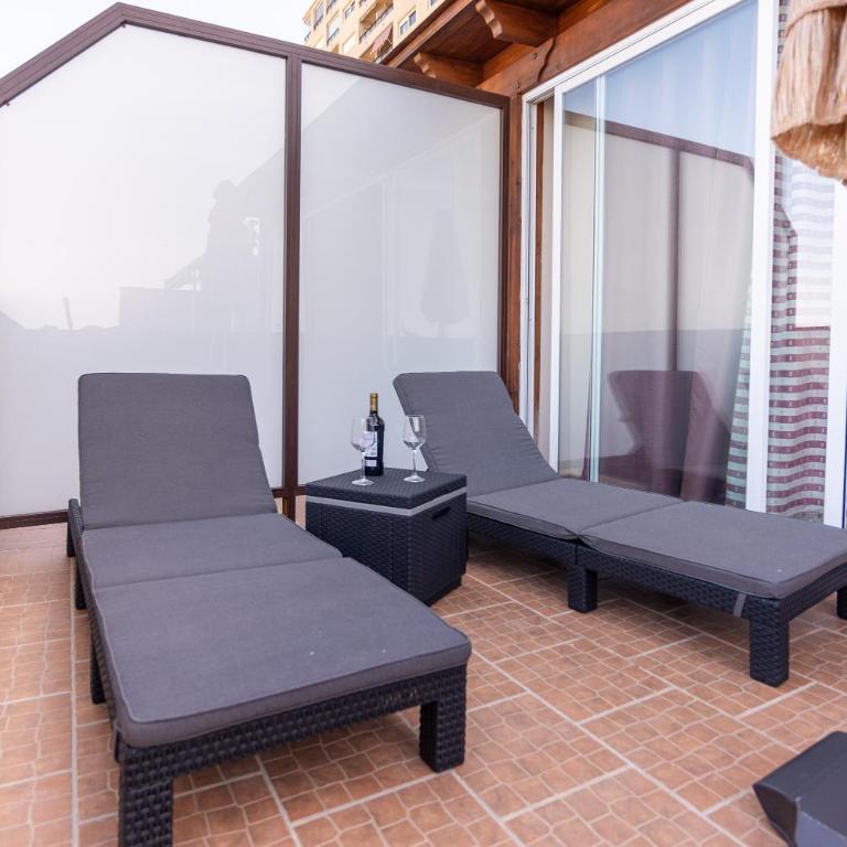 Duplex de lujo en la playa , jacuzzy, piscina, chimenea y padel - Duplex Apartment - 6