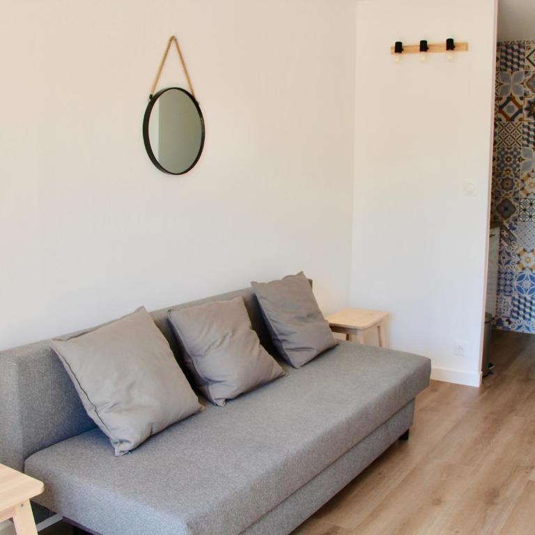 LE SERINITY - Studio 10 min des plages à pieds, wifi, parking, clim - Studio - 6