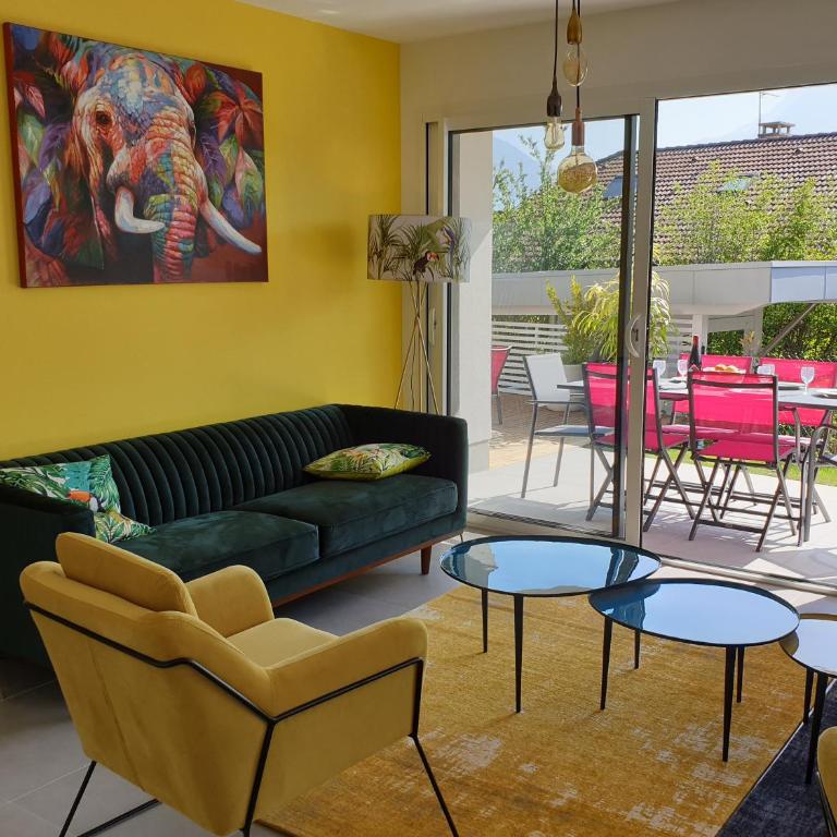 Appartement Jardin - Appartamento con 3 Camere da Letto e Vista Montagna - 13