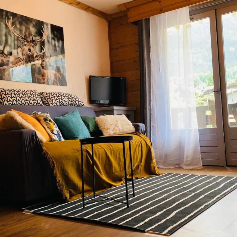 Appartement vue Montblanc 5mn piste1 - Appartement avec Vue sur la Montagne - 9