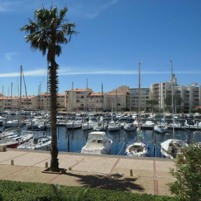 Face port Plage à 350m joli T2 clair 4 couchages avec parking privé, draps serviettes non fournies - Apartment mit 1 Schlafzimmer - 18