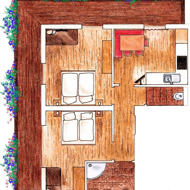 Appartement Bettina Mitterwallner - Apartment mit 2 Schlafzimmern - 3