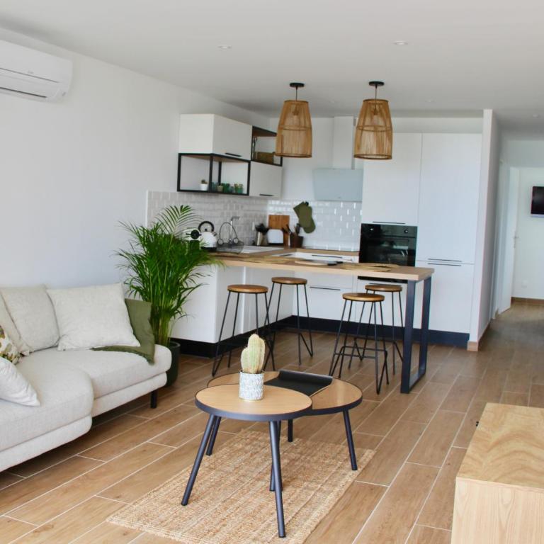 LE PALM - 1 ère ligne vue mer - Exceptionnel P2 cabine - Apartment mit 2 Schlafzimmern - 2